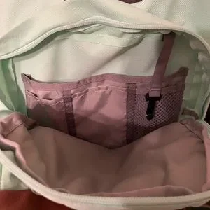 Jansport Super Cool Unisex Mint Green Gray And Brown Syn Leather Backpack 17” Jansport | Bags | Jansport Super Cool Unisex Mint Green Gray  main image 3